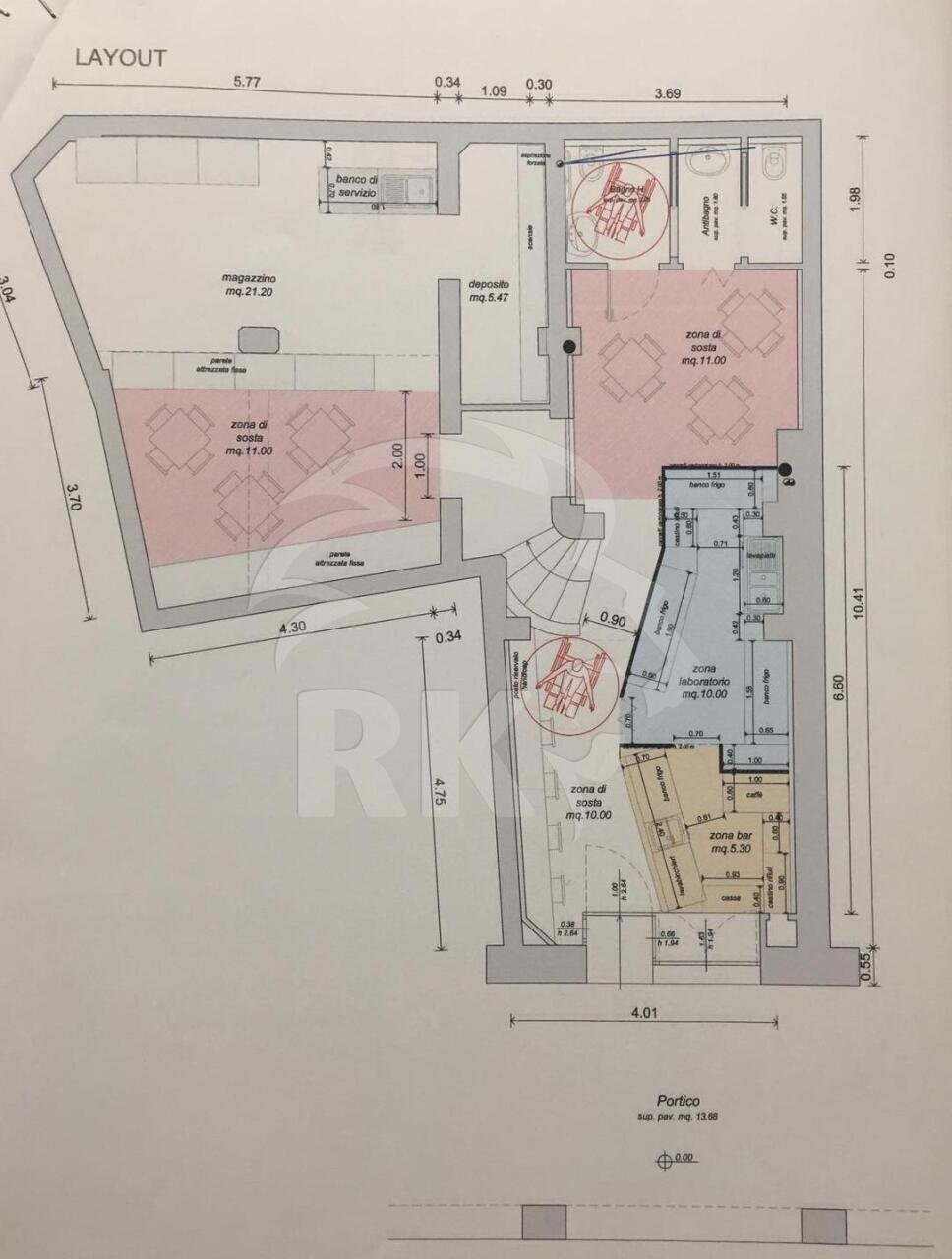 PLANIMETRIA QUOTATA VIA PETRONI.jpg - Commercial Premises Via Petroni 1/B, Bologna (neighborhood Centro Storico) - floor plans 1