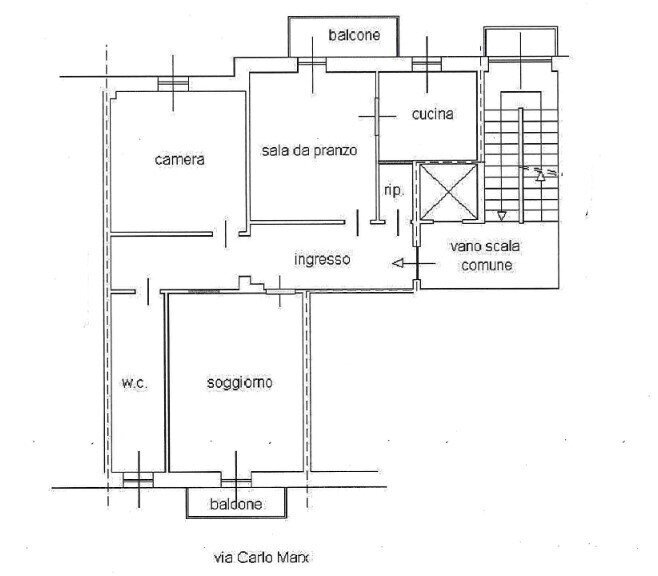 1.jpg - Apartment at auction Corso Carlo Marx 30, Alessandria - floor plans 1