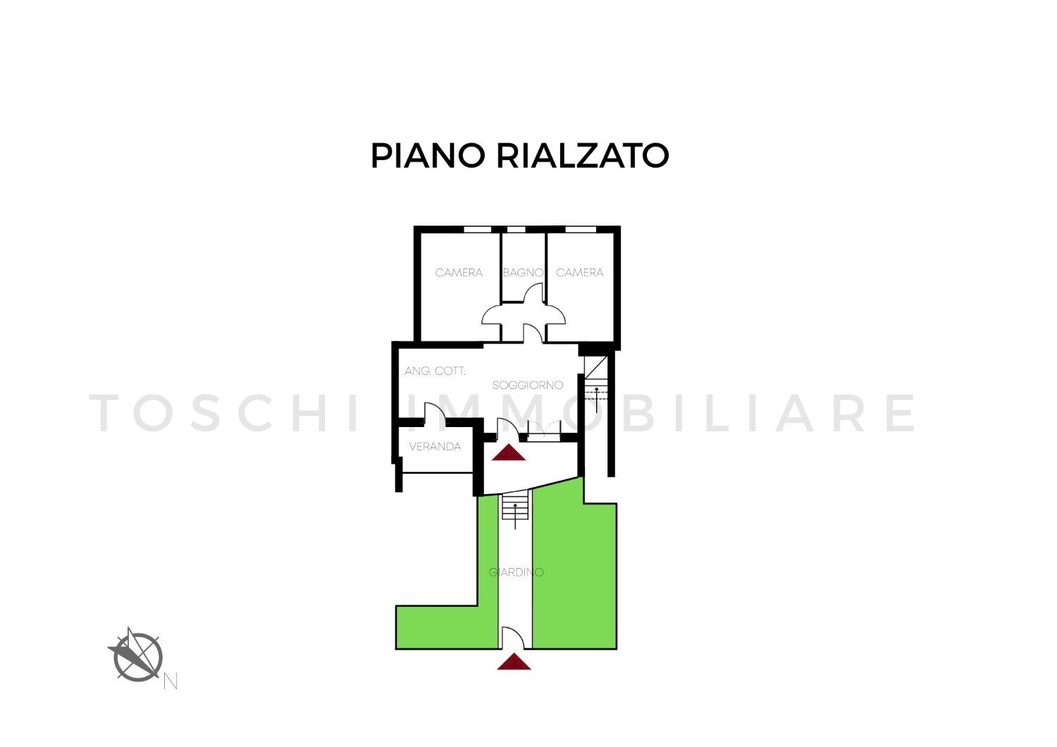 Two-room apartment Via G.Dossetti, Imola - floor plans 1