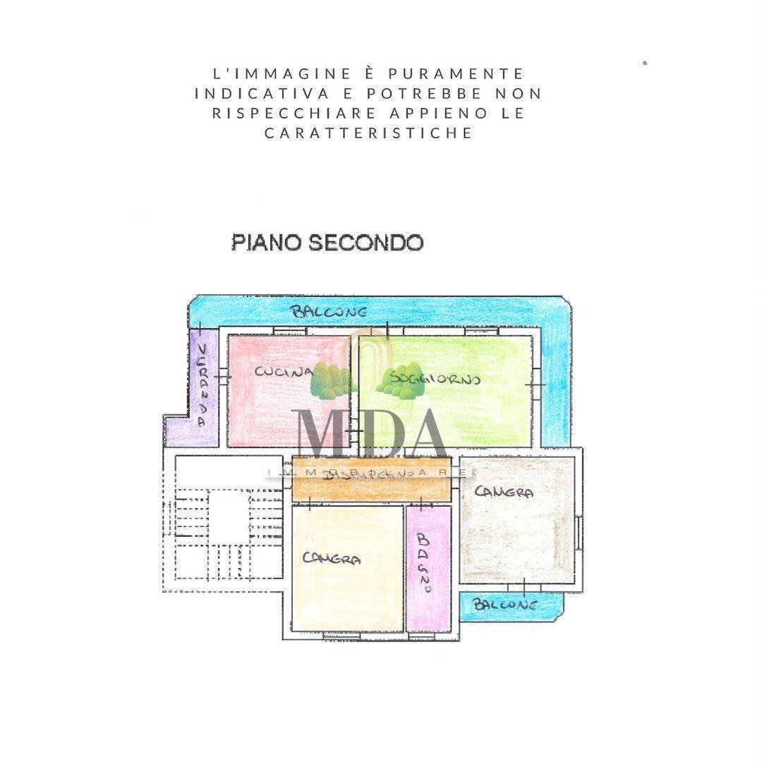Foto 34 - Quadrilocale Via San Rocco, Controguerra - planimetria 1
