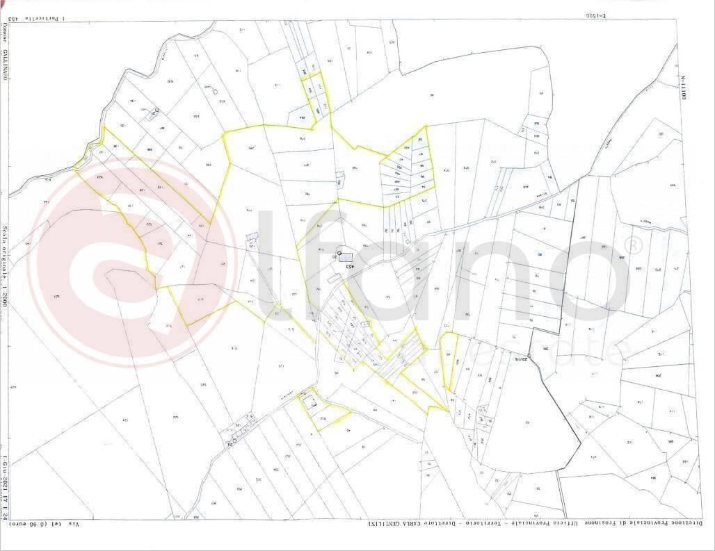 Foto 25 - Hotel Via Colle Maggio
 
1858, Gallinaro - planimetria 1
