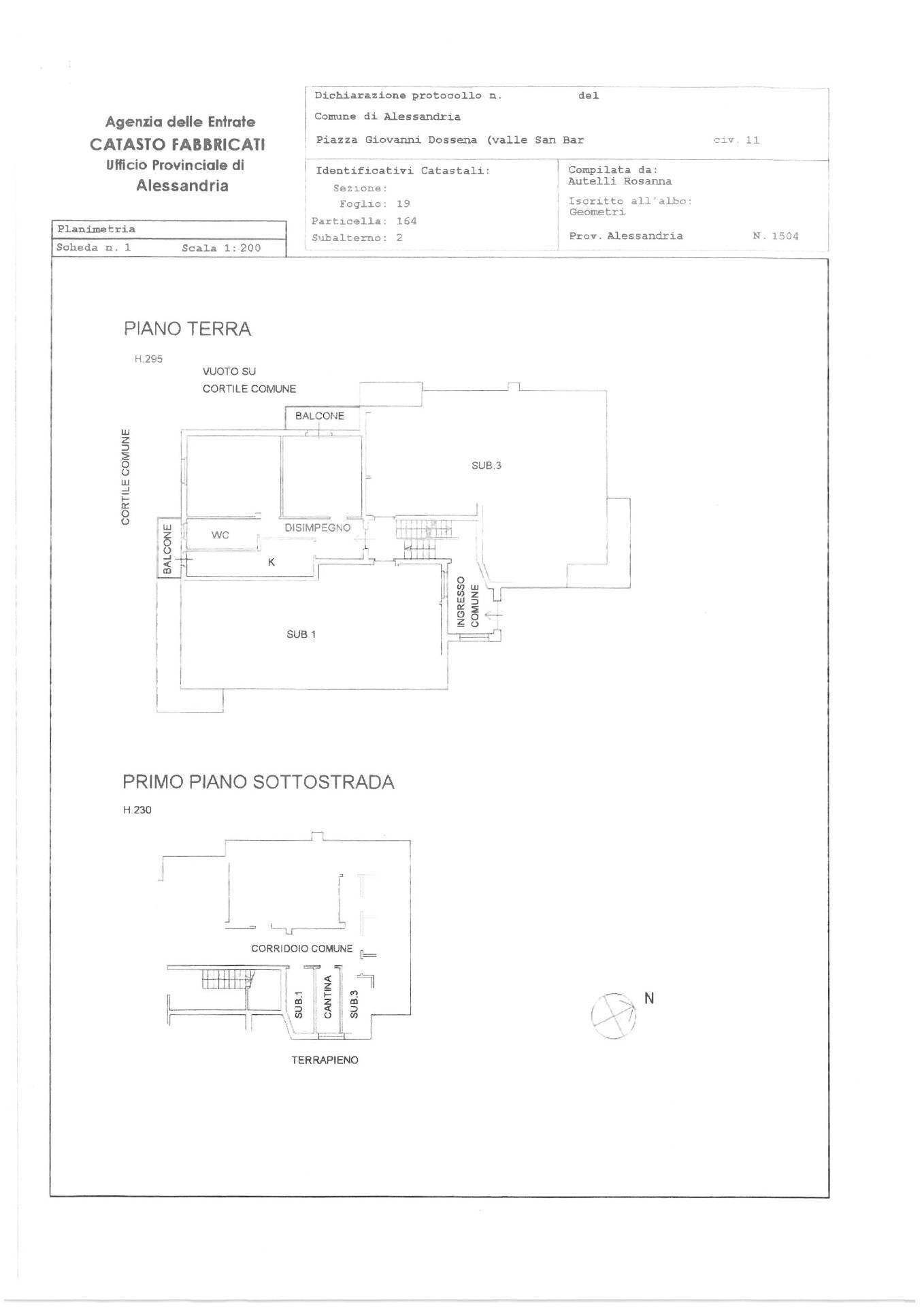 Foto 15 - Trilocale Alessandria - planimetria 1