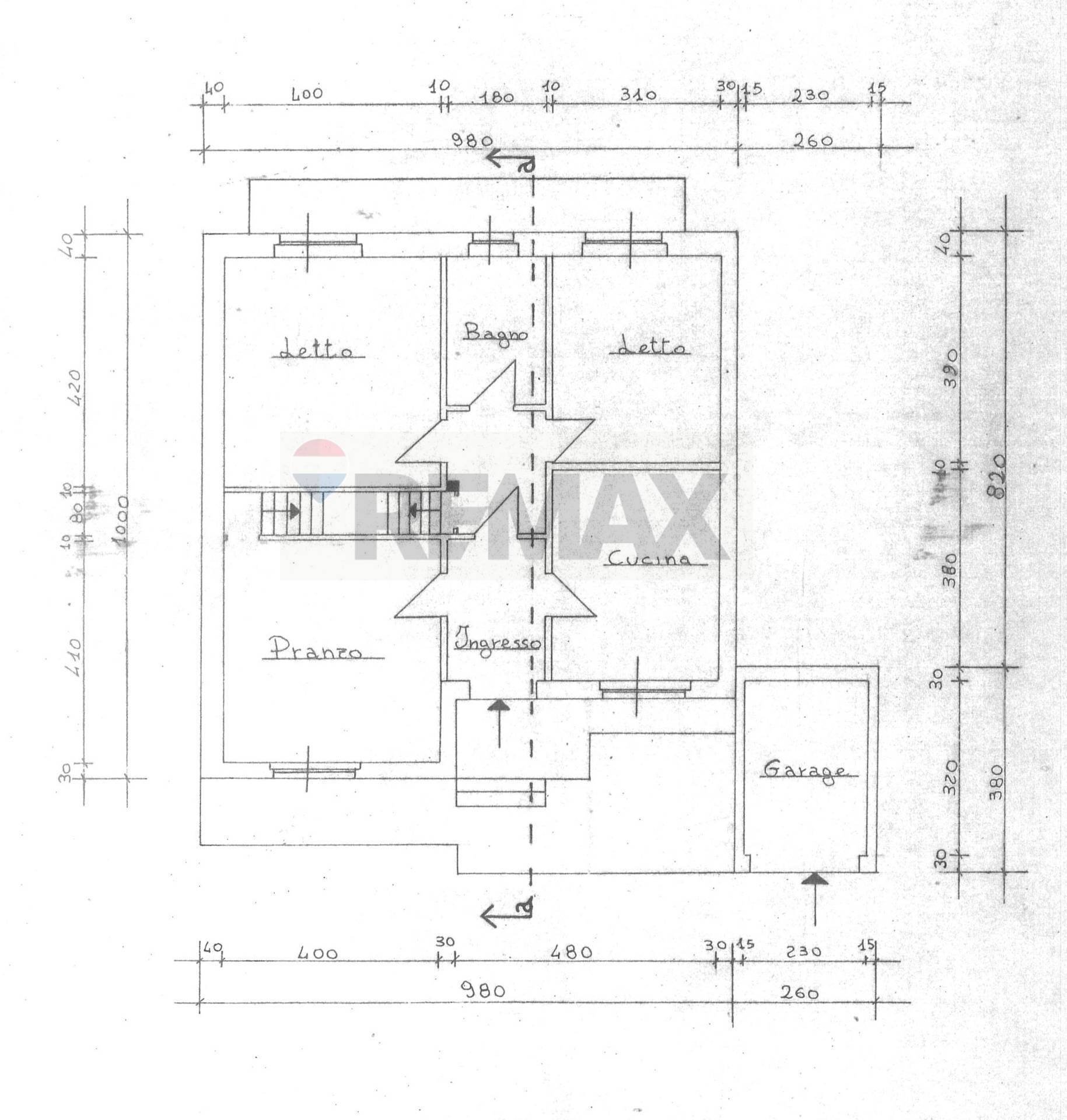 Pianta 2D - Casa indipendente Arielli - planimetria 1