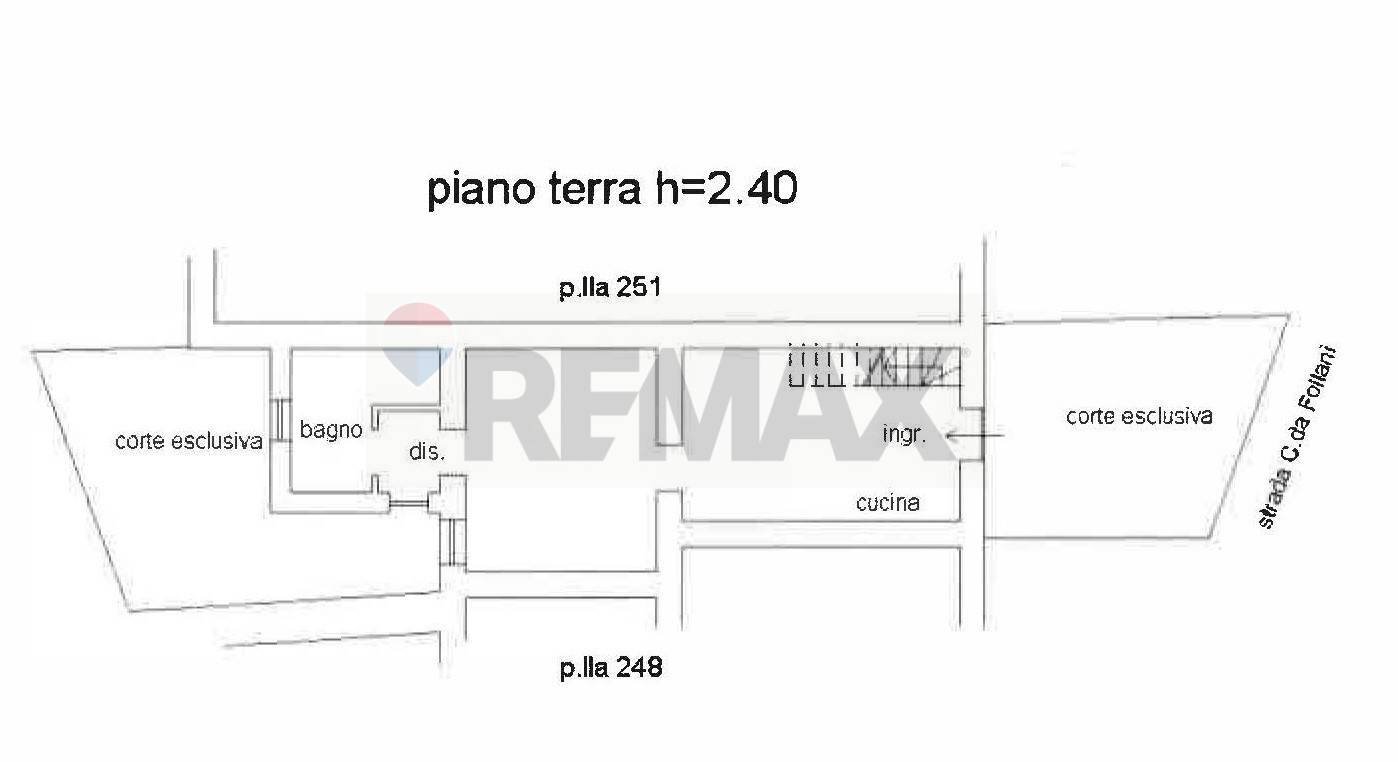 Pianta 2D - Casa semi indipendente Contrada Follani
 
143, Lanciano - foto 3