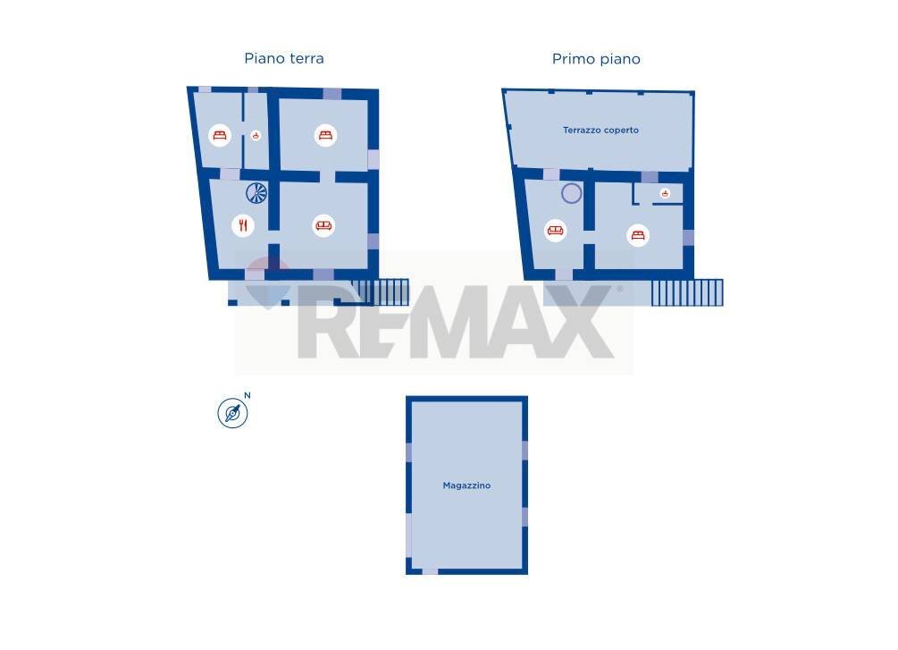 Pianta 2D - Independent house Rocca San Giovanni - floor plans 1