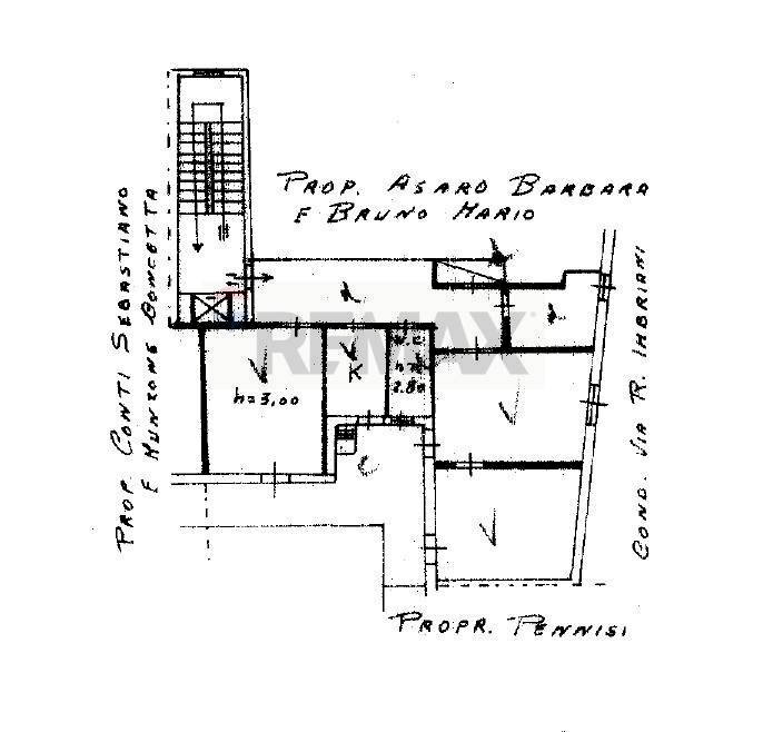 Pianta 2D - Trilocale Via San Pietro
 
54, Catania - planimetria 1
