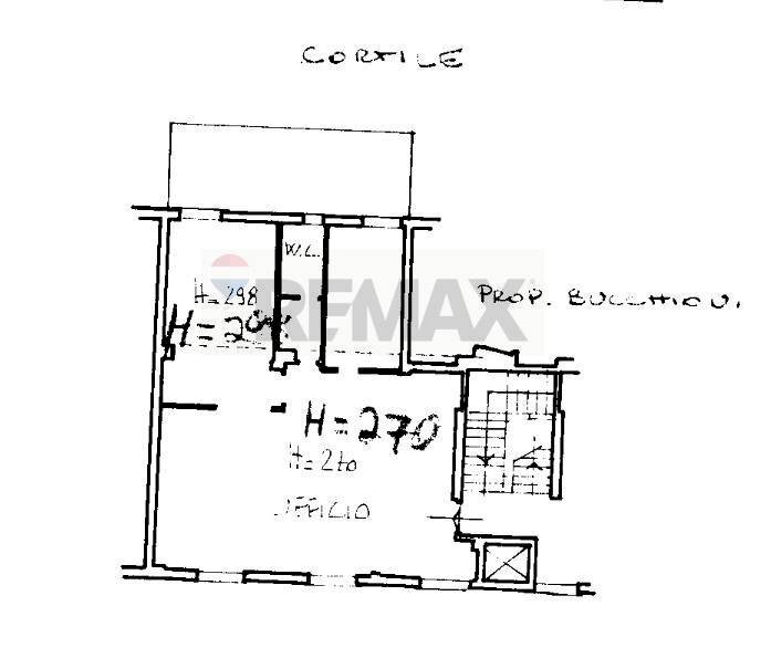Pianta 2D - Ufficio Via Vittorio Veneto, La Spezia - planimetria 1