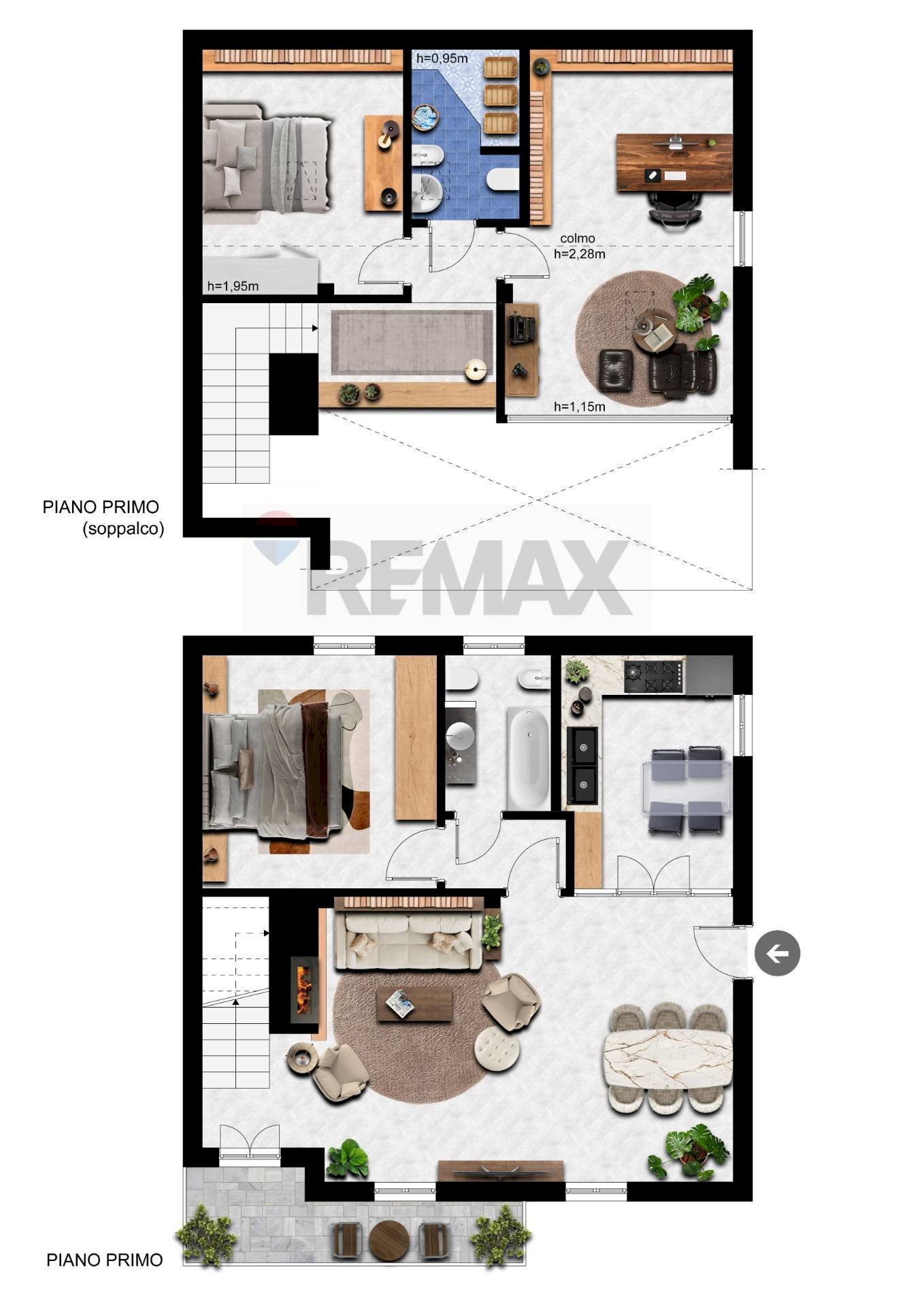 Pianta 2D - Quadrilocale Via Bragadino
 
4, Lovere - planimetria 1