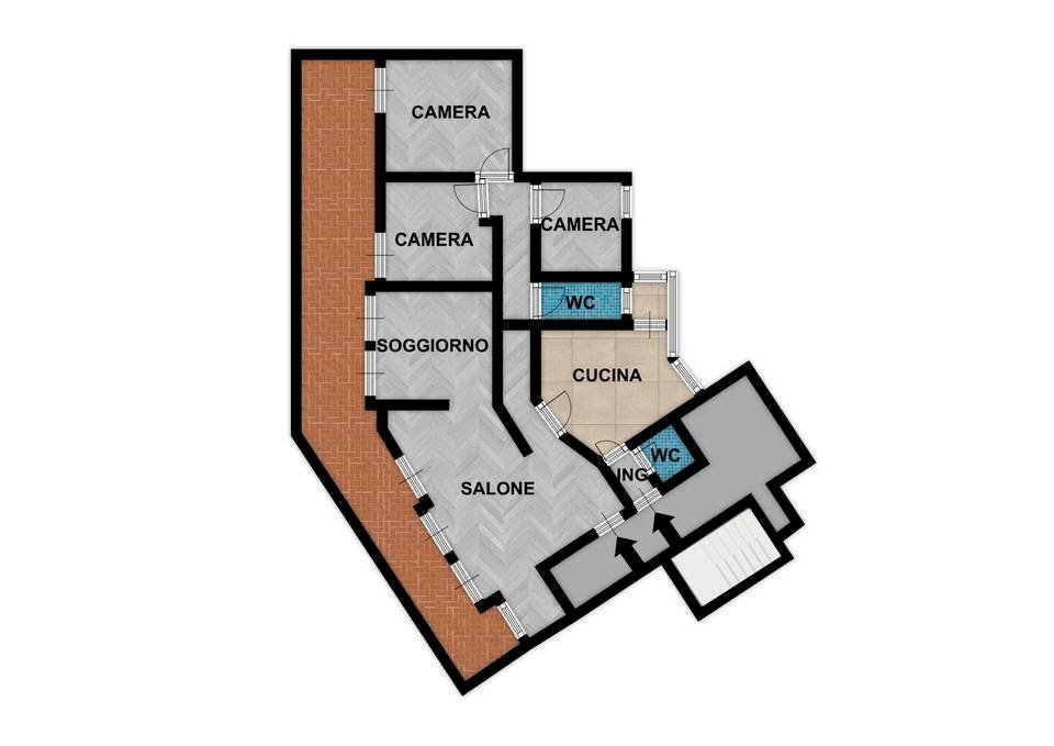 Foto 35 - Attico Viale della Regione Siciliana
 
2464, Palermo - planimetria 1