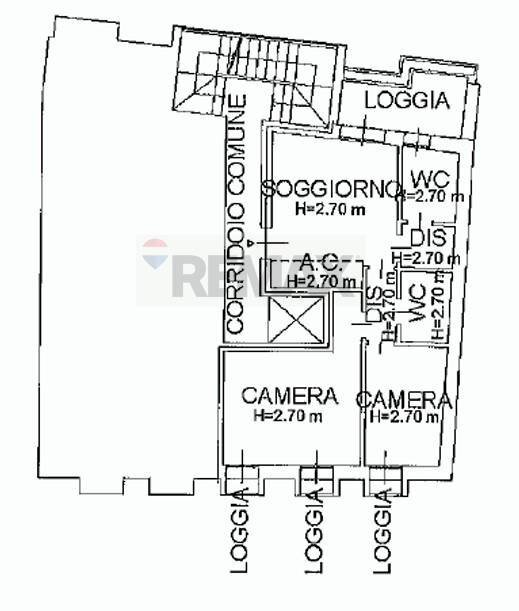 Pianta 2D - Trilocale Via Gian Domenico Romagnosi
 
9, Fidenza - planimetria 1