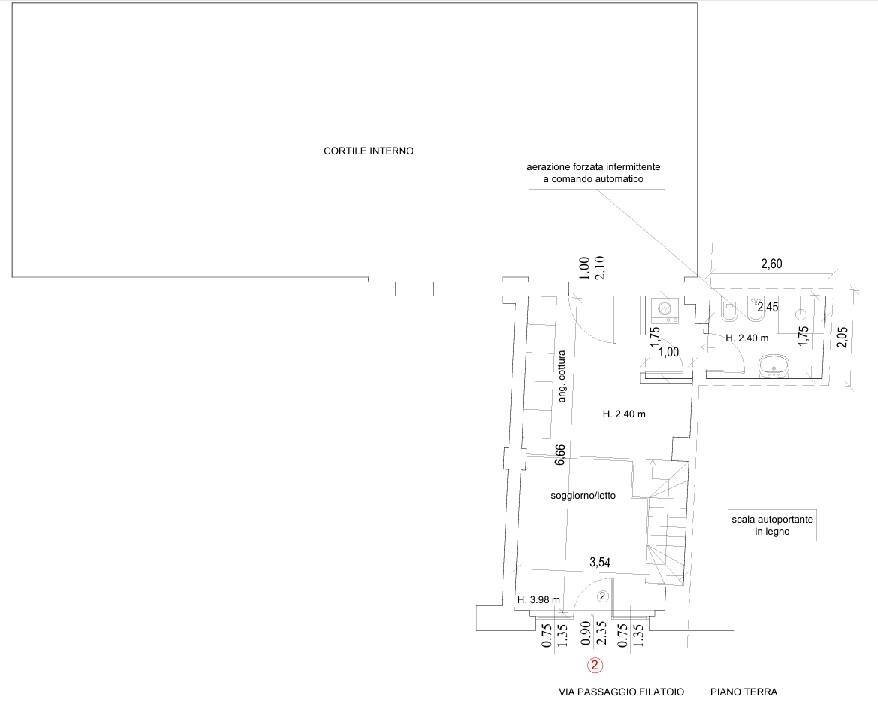 Foto 9 - Bilocale Passaggio Del Filatoio
 
10, Bergamo - planimetria 1