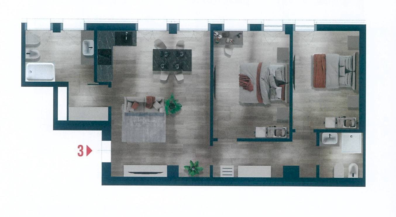 Planimetria - Quadrilocale Piazza Brescia
 
15, Jesolo - foto 3