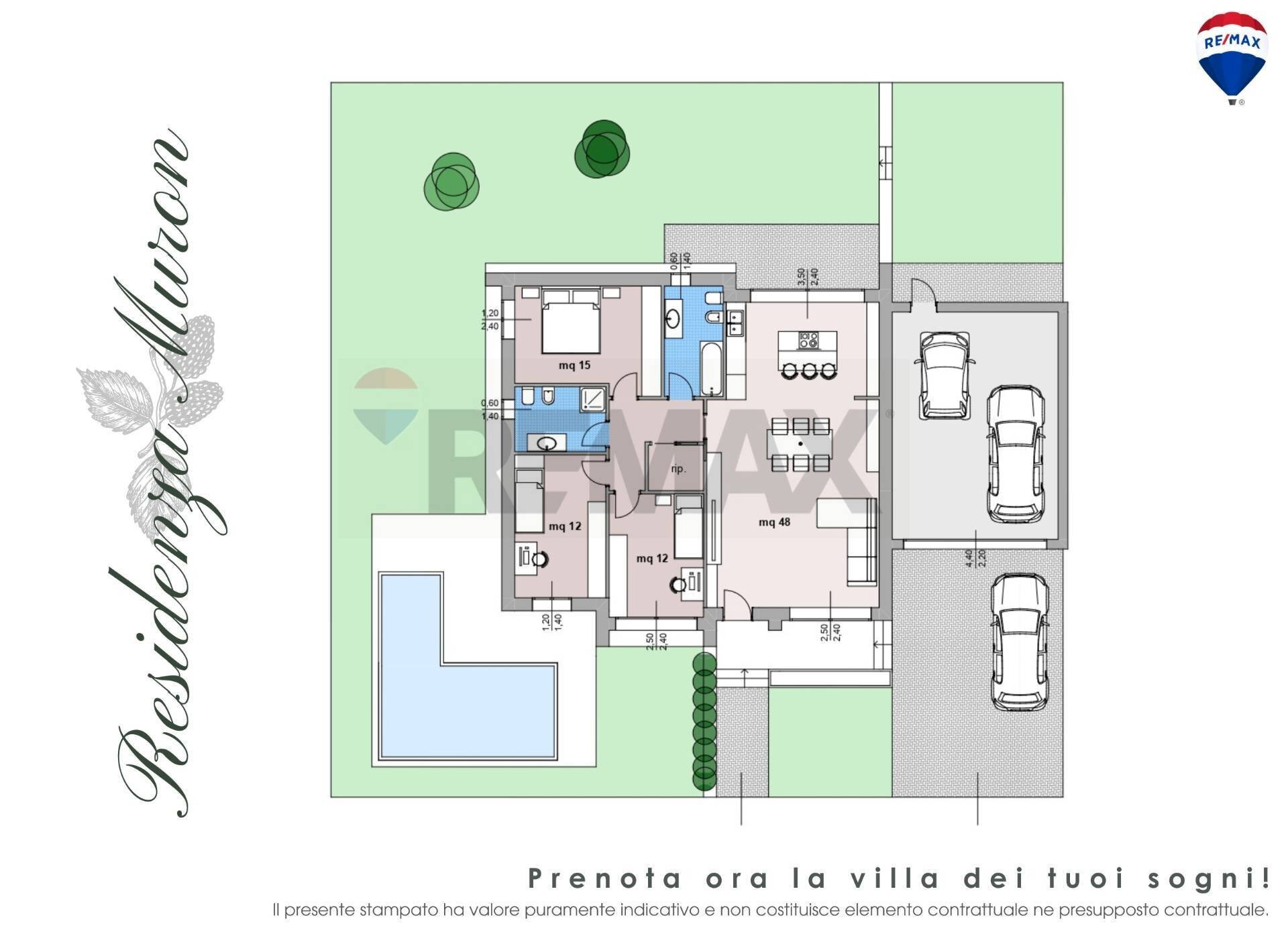 Pianta 2D - Villa Gallarate - floor plans 1