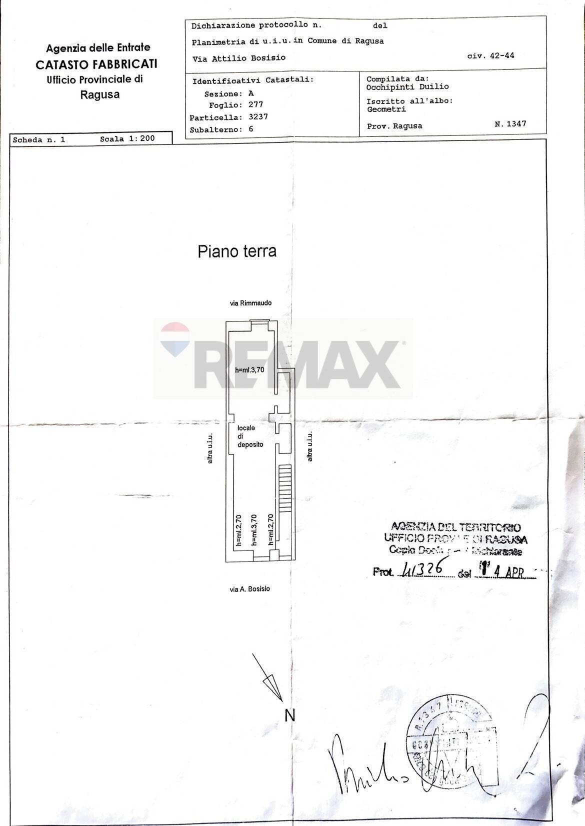 Pianta 2D - Magazzino Ragusa - planimetria 1