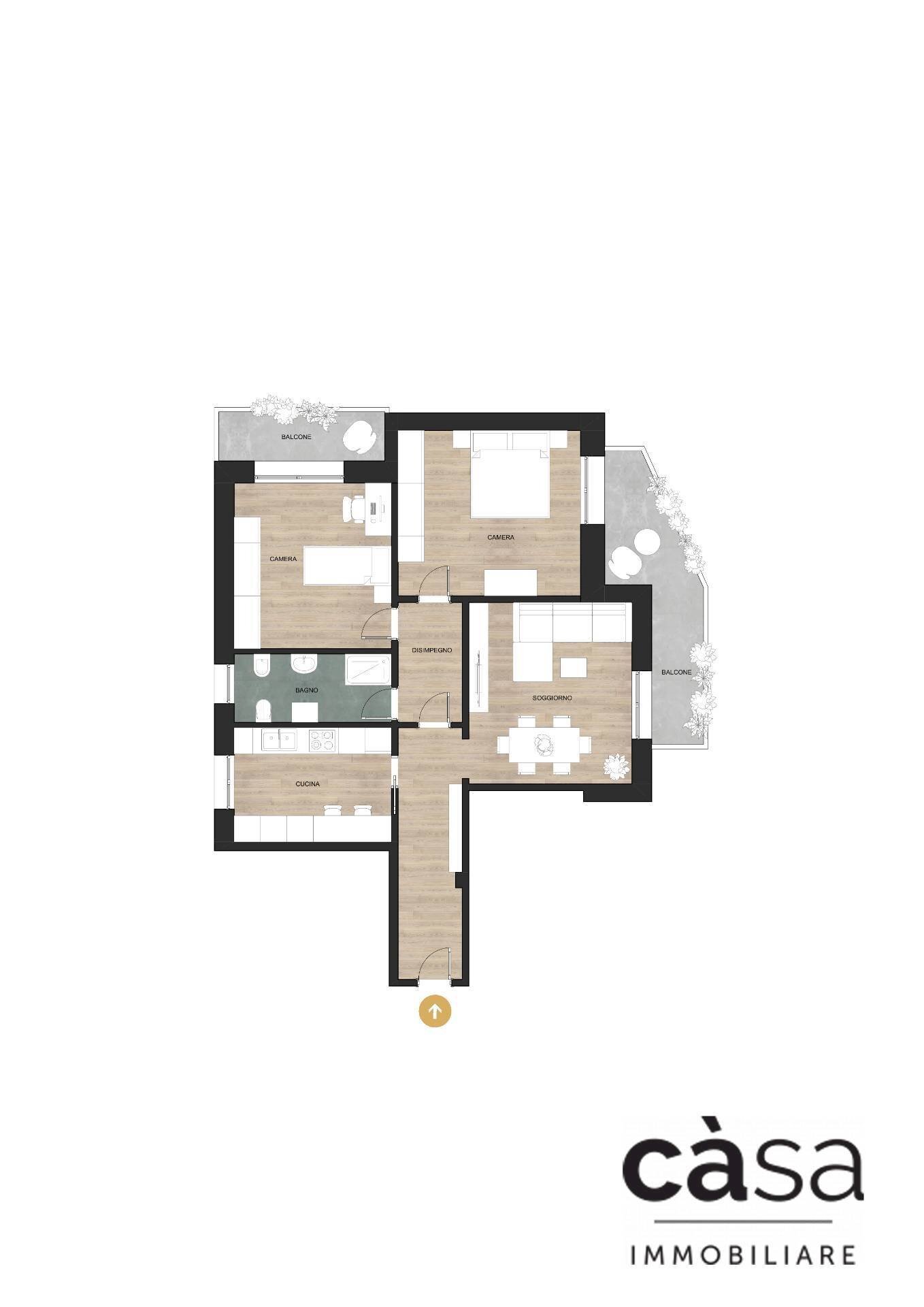 Foto 22 - Trilocale Via limido
 
23, Varese - planimetria 1