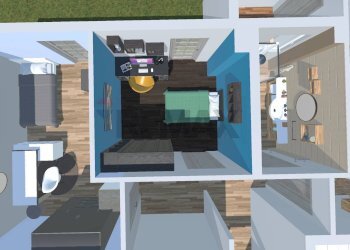 Pianta 3D - Four-room apartment Via Roma
 
104, Modugno - photo 29