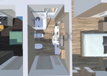 Pianta 3D - Four-room apartment Via Roma
 
104, Modugno - photo 42