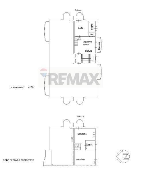 Pianta 2D - Trilocale Parma - planimetria 1