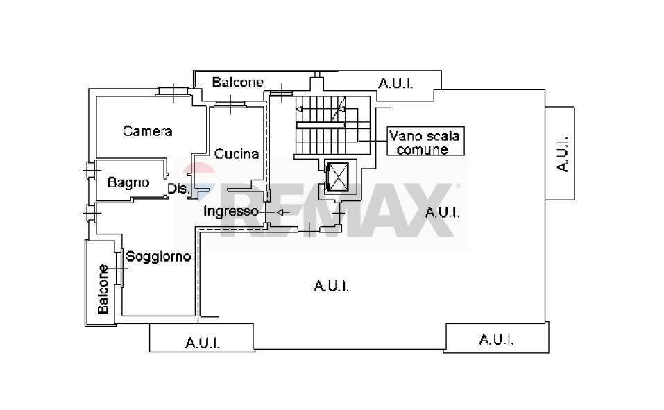 Pianta 2D - Two-room apartment Via Monte Nero
 
21, Gallarate - floor plans 1