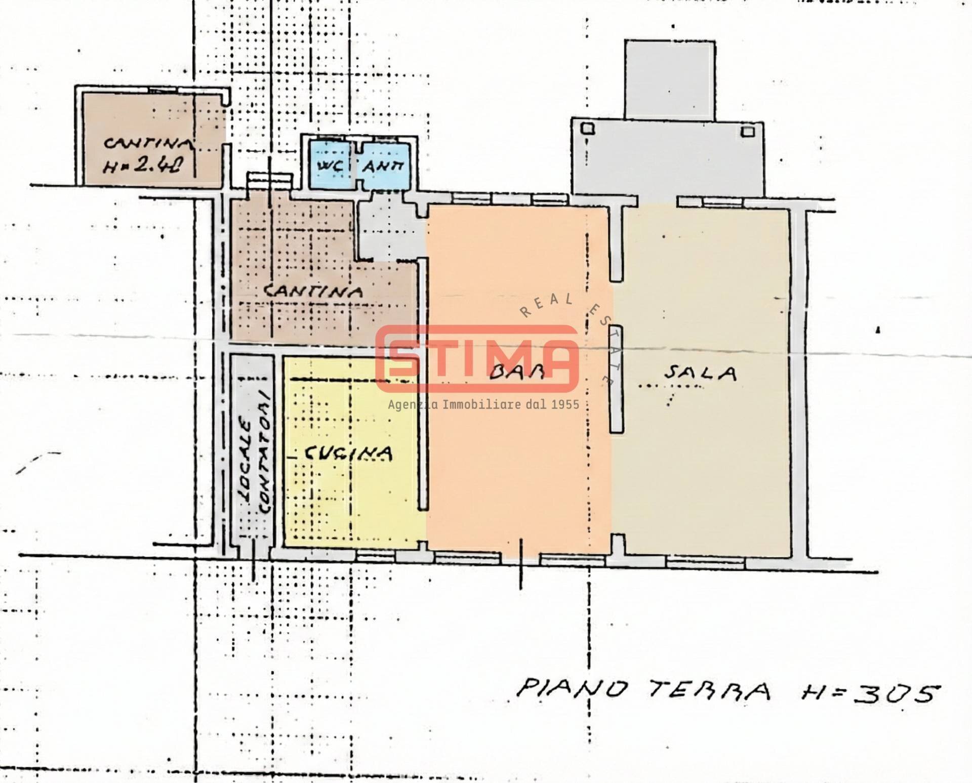 Foto 9 - Negozio strada canizzano
 
121, Treviso - planimetria 1
