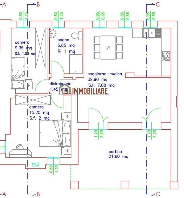 Foto 13 - Trilocale Via Caldretta, Maser - planimetria 1