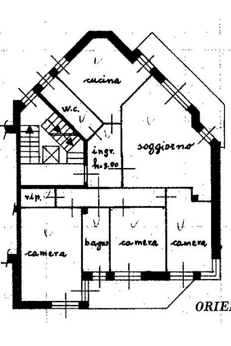 Appartamento via Alessandro Manzoni, 14/b, Mondovì - planimetria 1