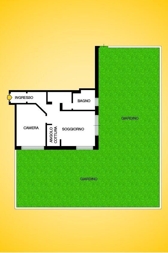 Appartamento via Siena, Genova (zona Albaro) - planimetria 1