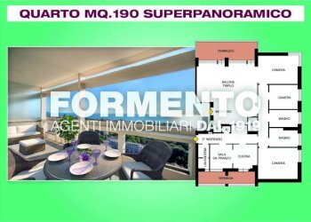 Planimetria - Appartamento via Stefano Prasca, Genova (zona Quarto) - foto 1