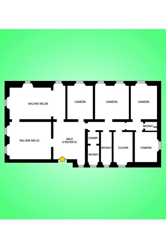 Appartamento via Domenico Fiasella, Genova - planimetria 1