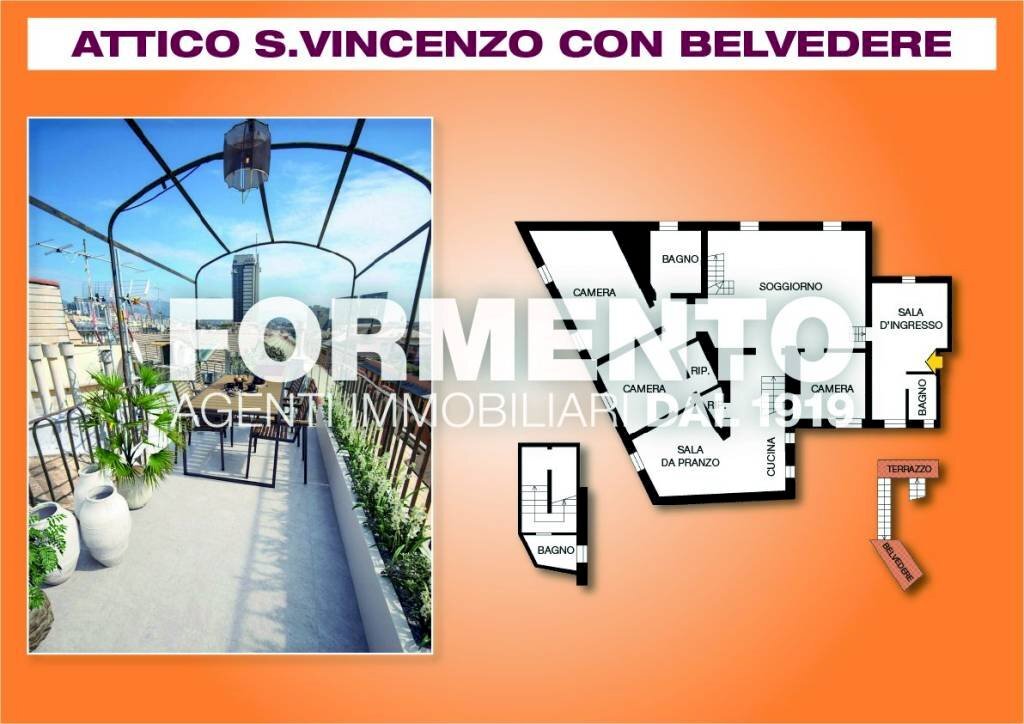 Planimetria - Attic via San Vincenzo, Genova (neighborhood Centro) - photo 1