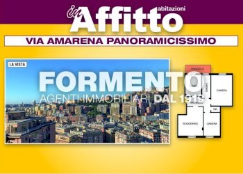 Planimetria - Appartamento via Giovanni Amarena, 14A, Genova (zona Marassi) - foto 1