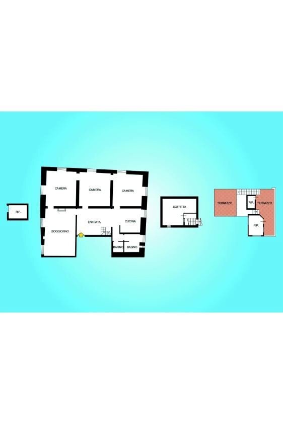 Appartamento via San Lorenzo, Genova (zona Centro Storico) - planimetria 1