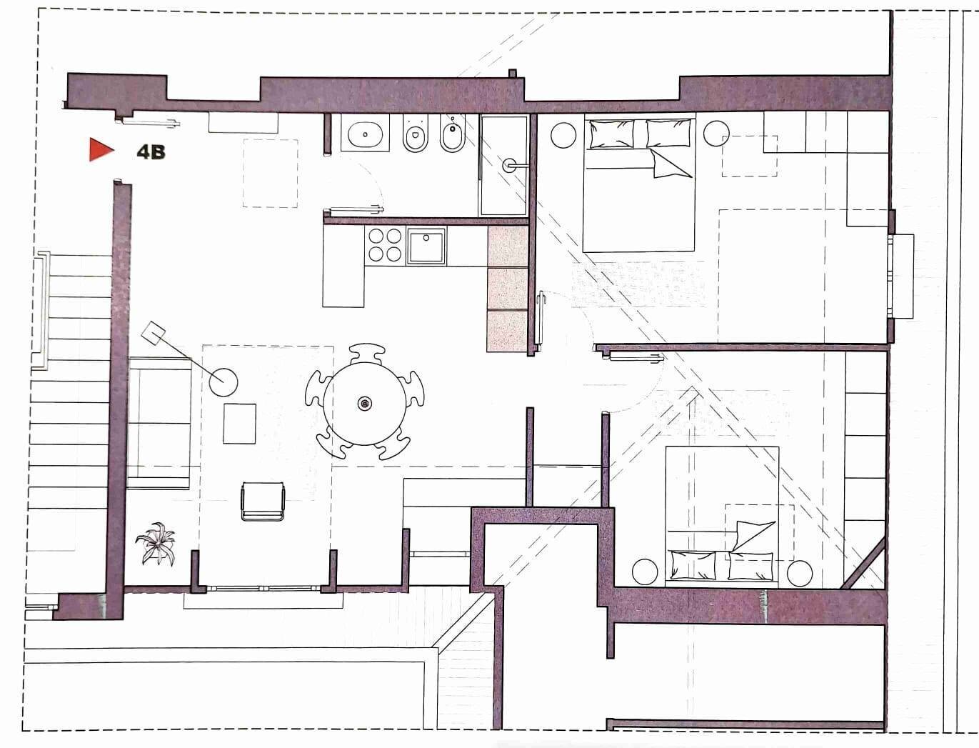 Foto 13 - Attic Via Roma, Sanremo - floor plans 1
