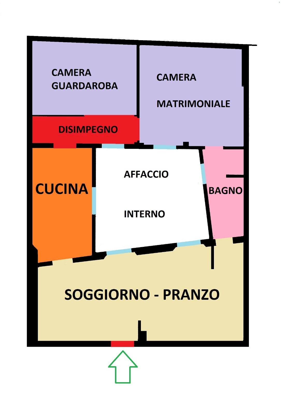 Quadrilocale Bologna (zona San Vitale) - planimetria 1