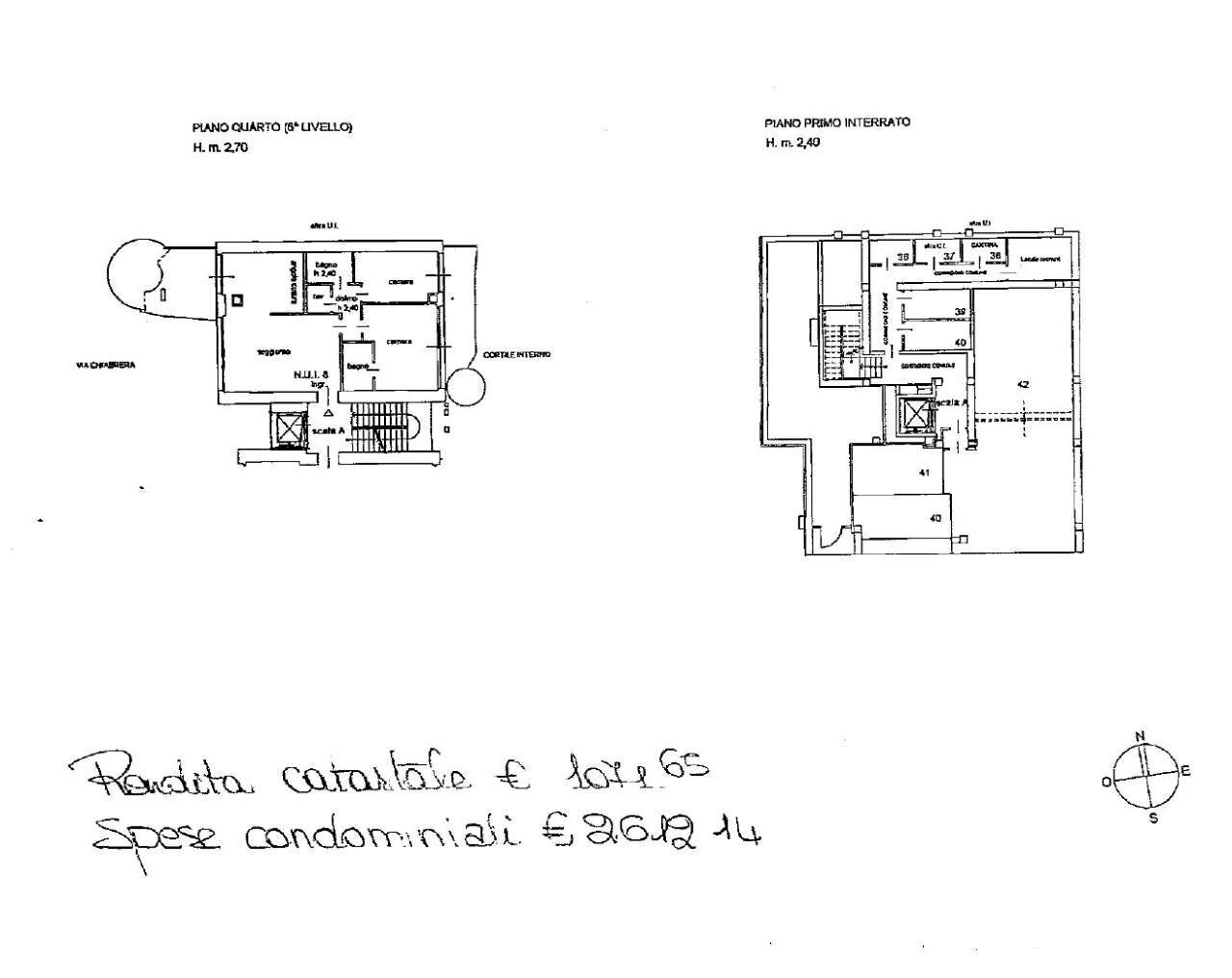 Planimetria - Trilocale via CHIABRERA, 25, Torino (zona San Salvario) - planimetria 1