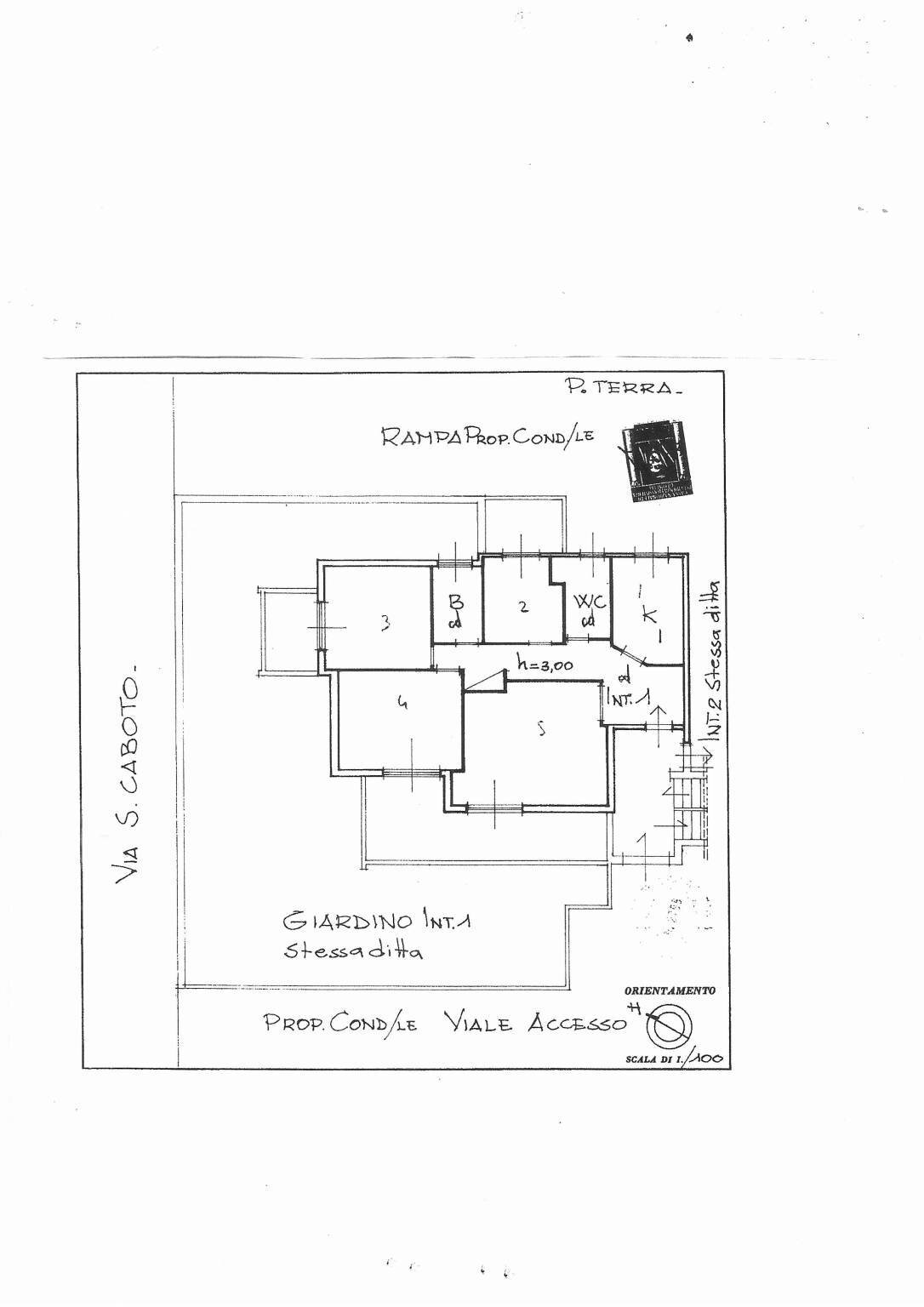 Quadrilocale largo Caboto, 4, Anzio - planimetria 1