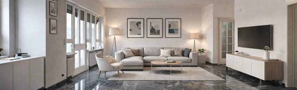 Salone - Appartamento piazza Europa, Cuneo (zona Centro) - foto 3