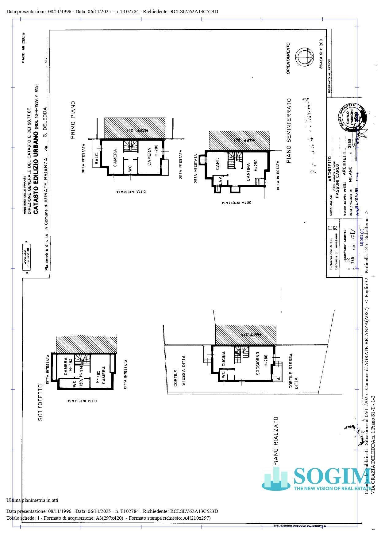 Foto 75 - Villa a Schiera via maria grazia deledda
 
1, Agrate Brianza - planimetria 1