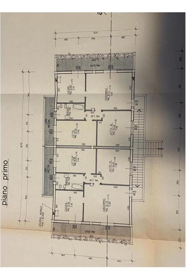Trilocale via Giorgio Paglia, Trescore Balneario - planimetria 1