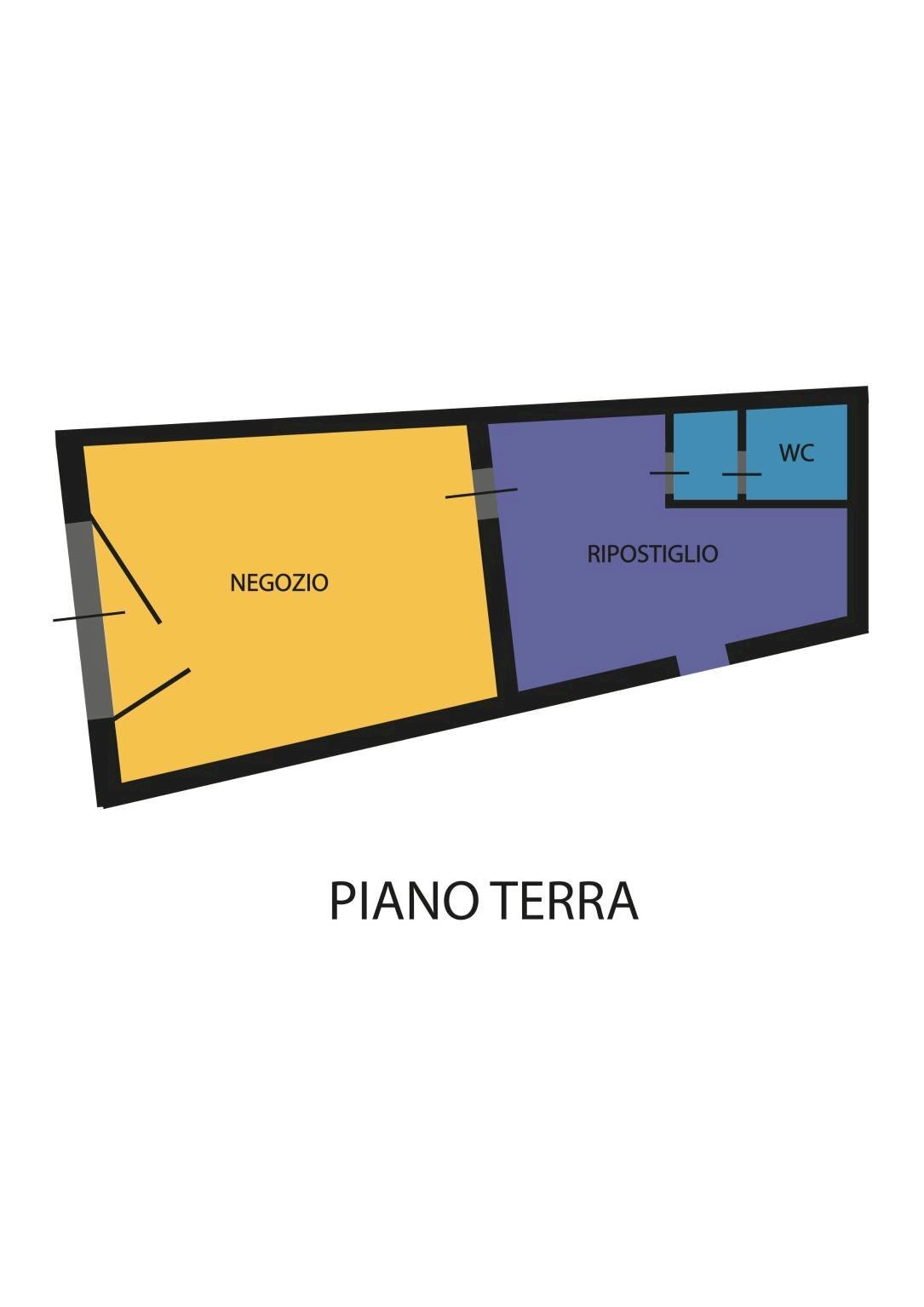 Shop via Giuseppe Garibaldi, Bagnacavallo - floor plans 1