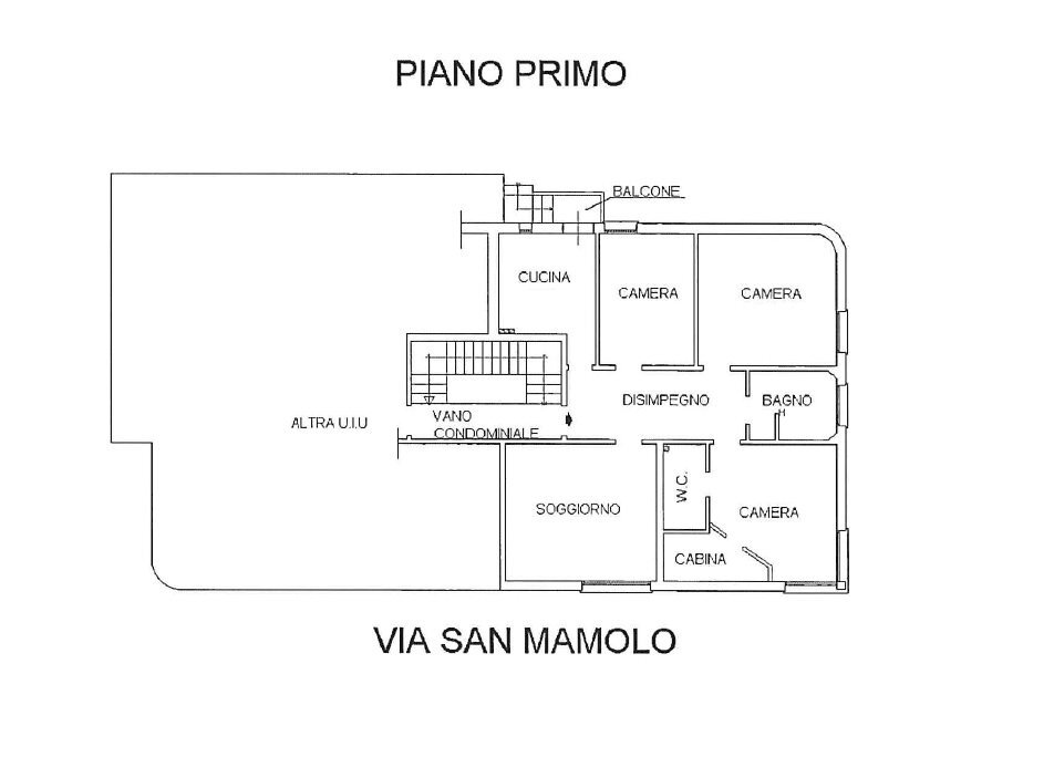Appartamento Bologna (zona San Mamolo) - planimetria 1
