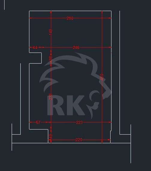 Plani garage grande.jpg - Box Piazza della Pace 7, Bologna (zona Saragozza) - planimetria 1