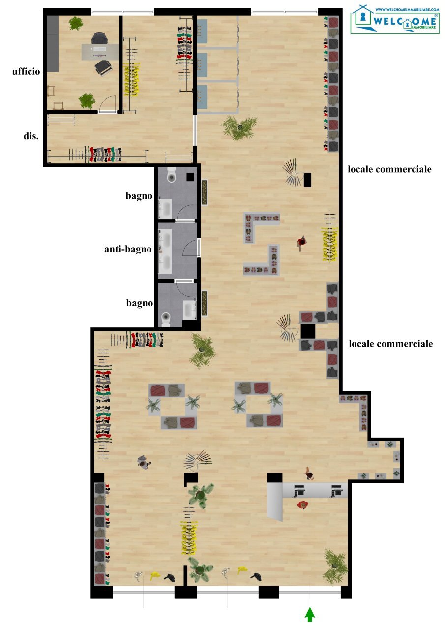 suggerimento - Locale Commerciale Quartu Sant'Elena - planimetria 1