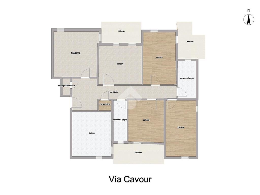 Appartamento Via Cavour, Orbassano - planimetria 1