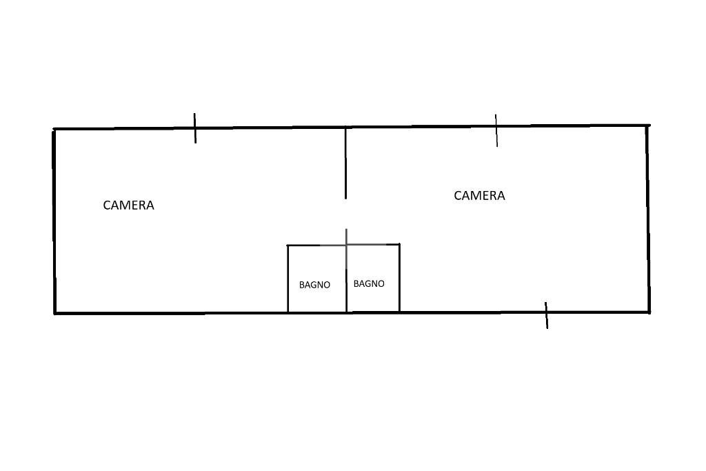 Two-room apartment Via Carle Costanzo, Barge - floor plans 1
