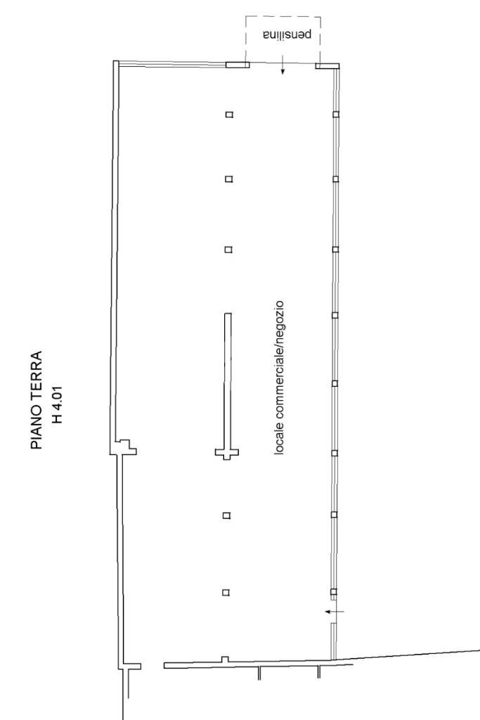 Shop Via Minella, Bagnacavallo - floor plans 1