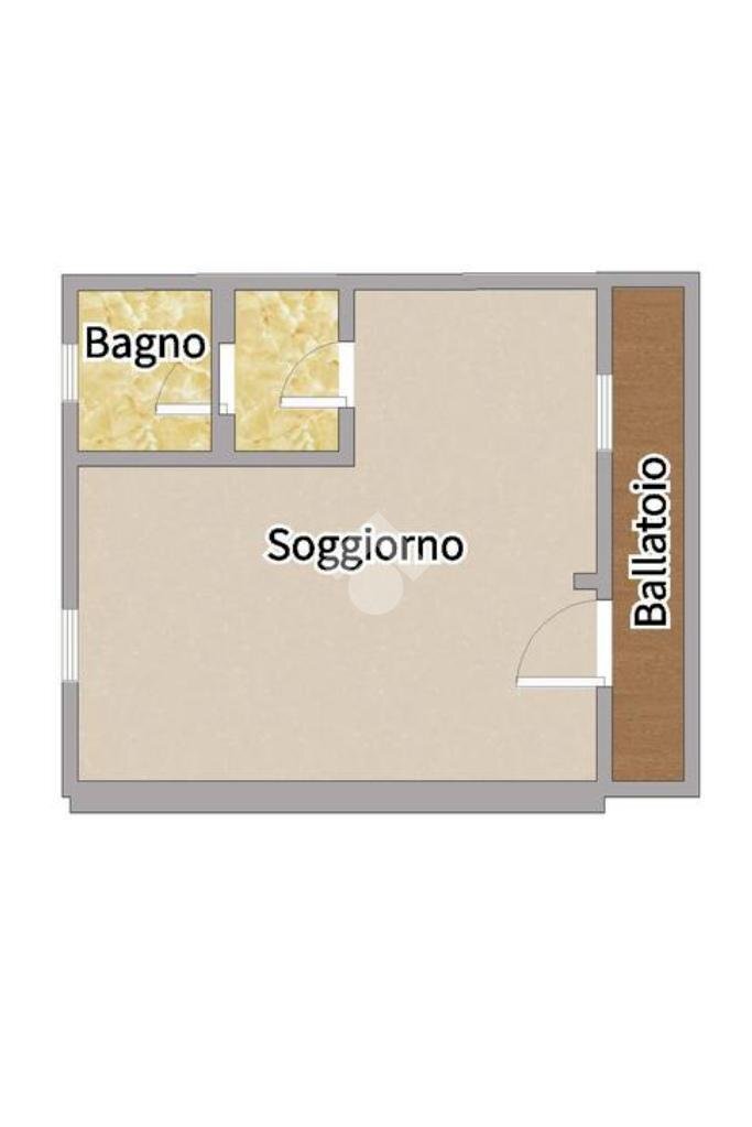 Monolocale Via Giuseppe Galliano, Milano (zona Baggio) - planimetria 1