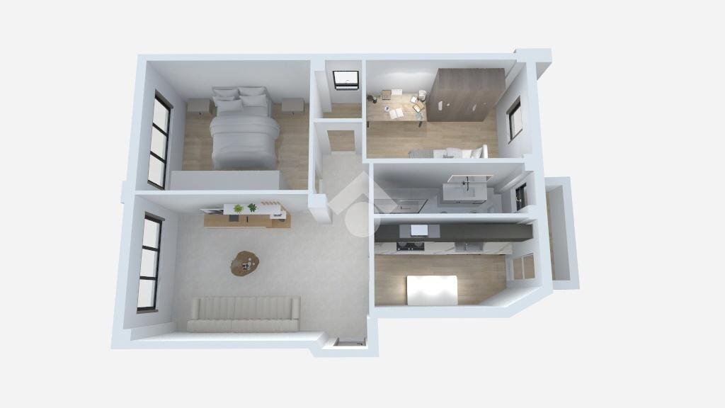 Trilocale Piazza Pietro Frattini, Milano (zona Giambellino) - planimetria 1