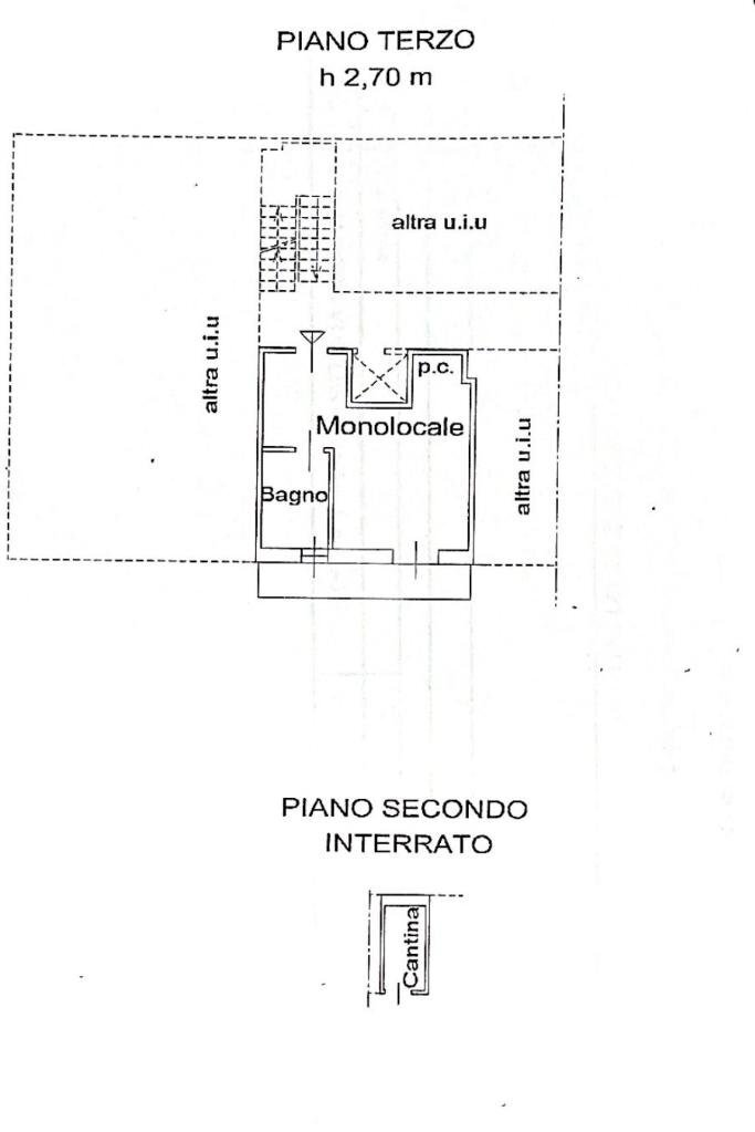 One-room apartment Via.rue A.Vuillerminaz, Aosta - floor plans 1