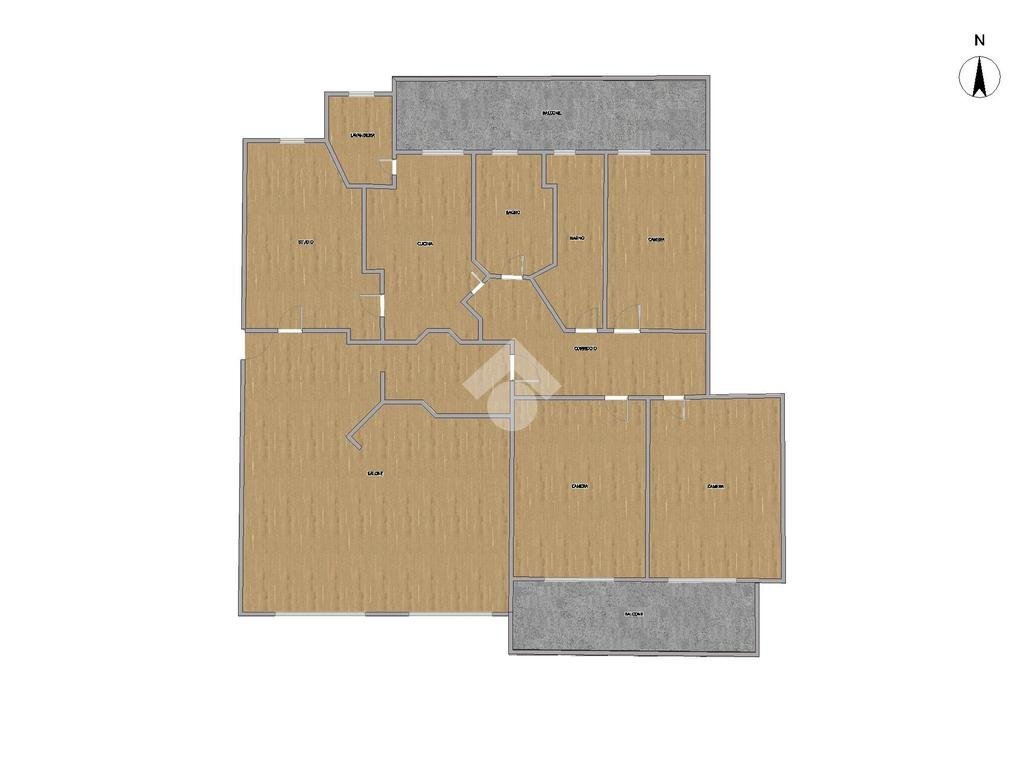 Appartamento Corso Sebastopoli, Torino (zona Santa Rita) - planimetria 1